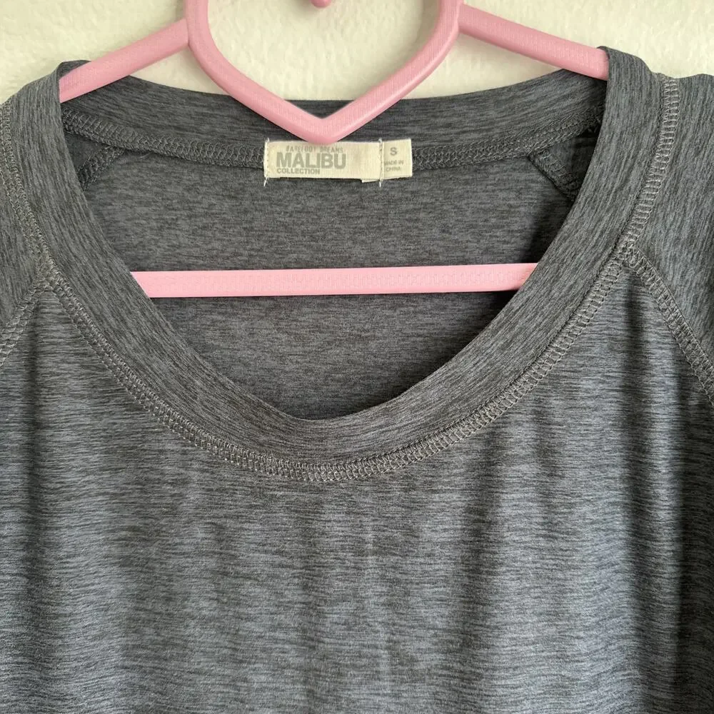 Barefoot Dreams Malibu Collection Gray Butterchic Knit Long Sleeve Top SZ Small - Picture 3 of 7